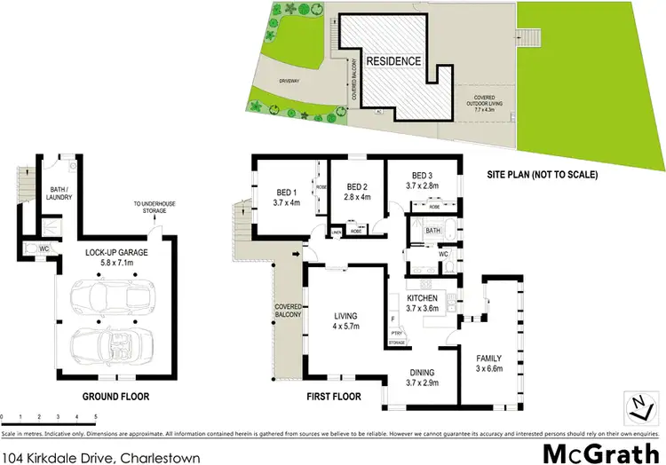 Floorplan of Homely house listing, 104 Kirkdale Drive, Charlestown NSW 2290