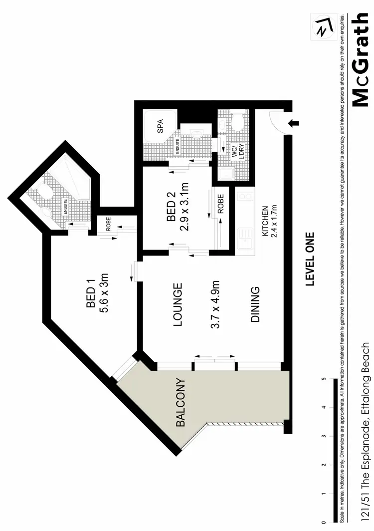 Floorplan of Homely apartment listing, 121/51 The Esplanade, Ettalong Beach NSW 2257