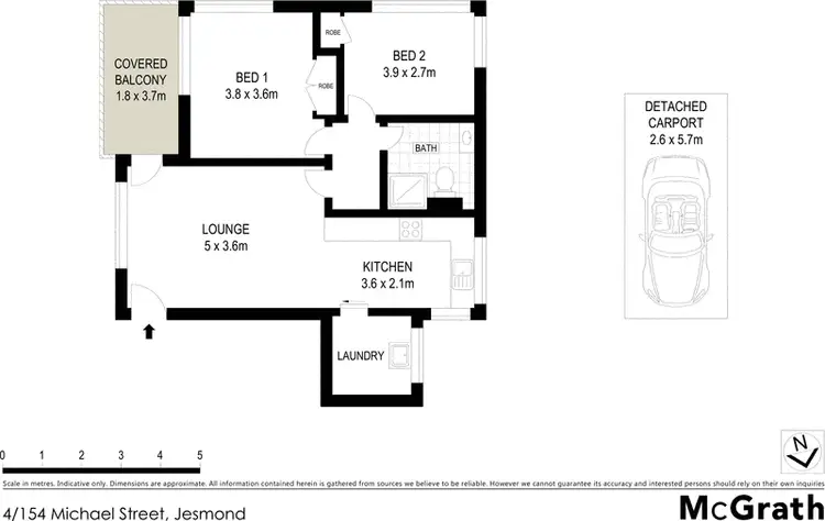 Floorplan of Homely apartment listing, 4/154 Michael Street, Jesmond NSW 2299