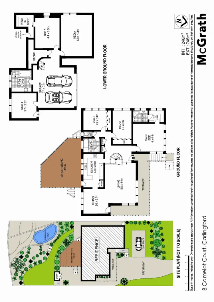 Floorplan of Homely house listing, 8 Camelot Court, Carlingford NSW 2118