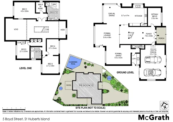 Floorplan of Homely house listing, 5 Boyd Close, St Huberts Island NSW 2257