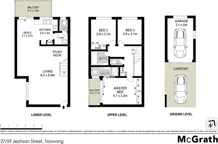 Floorplan of Homely apartment listing, 27/59 Jephson Street, Toowong QLD 4066