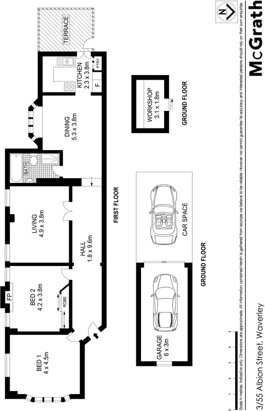 Floorplan of Homely apartment listing, 3/55 Albion Street, Waverley NSW 2024