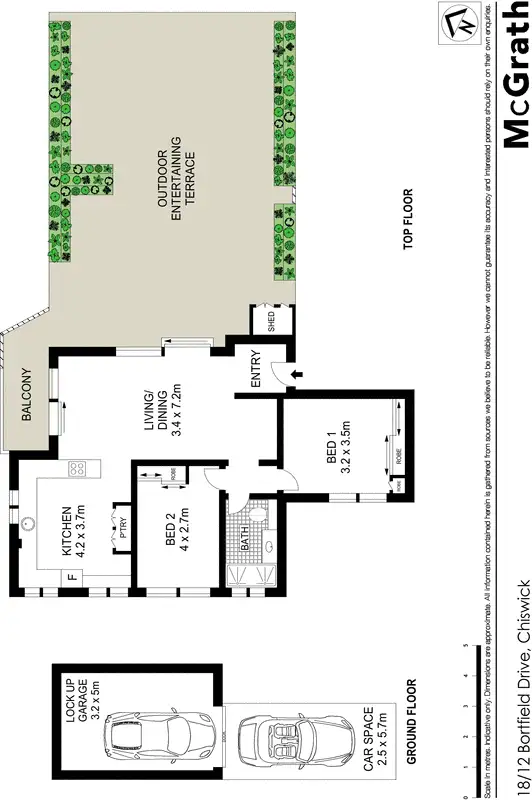 Floorplan of Homely apartment listing, 18/12 Bortfield Drive, Chiswick NSW 2046