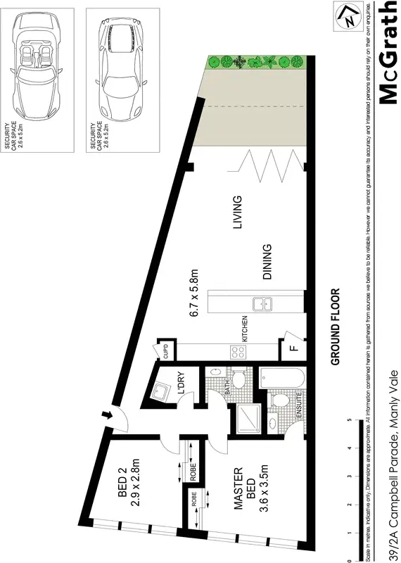 Floorplan of Homely apartment listing, 39/2A Campbell Parade, Manly Vale NSW 2093