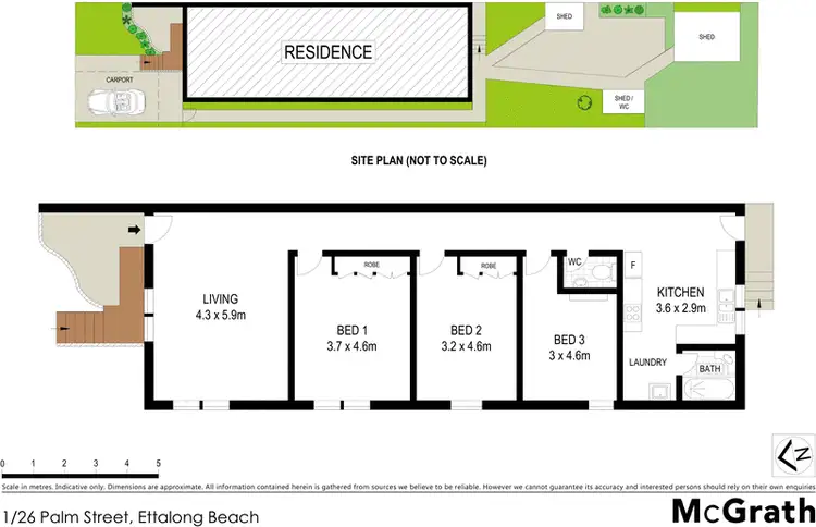 Floorplan of Homely house listing, 1/26 Palm Street, Ettalong Beach NSW 2257