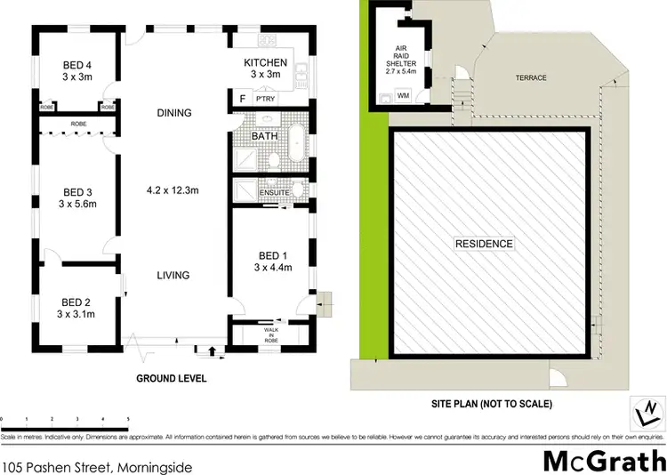 Floorplan of Homely townhouse listing, 105 Pashen Street, Morningside QLD 4170