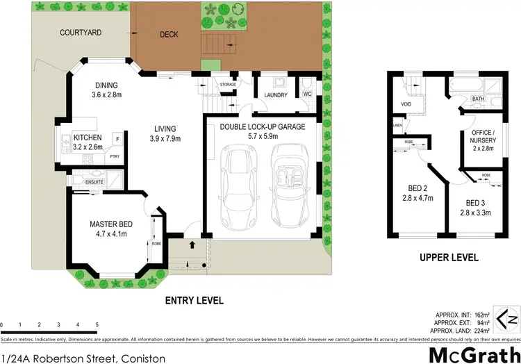 Floorplan of Homely townhouse listing, 1/24a Robertson Street, Coniston NSW 2500