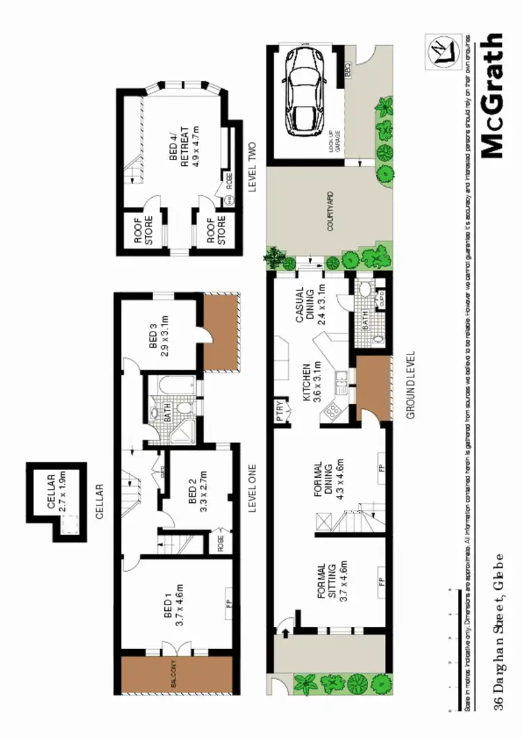 Floorplan of Homely house listing, 36 Darghan Street, Glebe NSW 2037