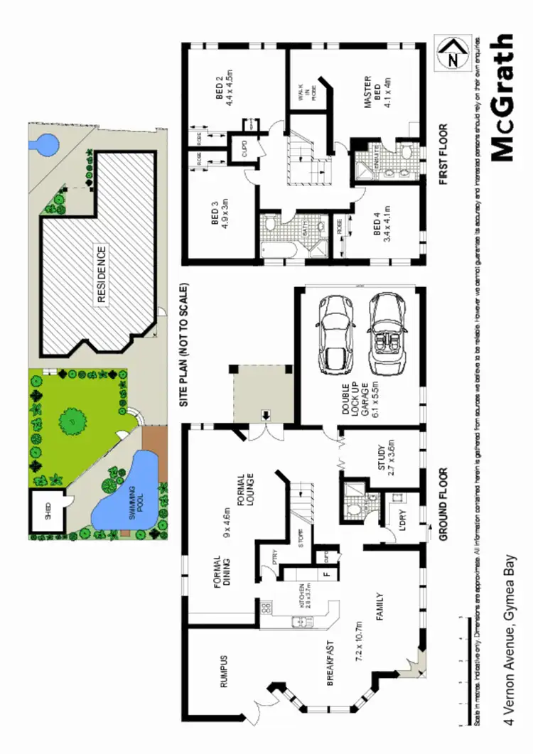Floorplan of Homely house listing, 4 Vernon Avenue, Gymea Bay NSW 2227