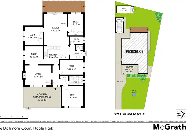 Floorplan of Homely house listing, 6 Dallimore Court, Noble Park VIC 3174