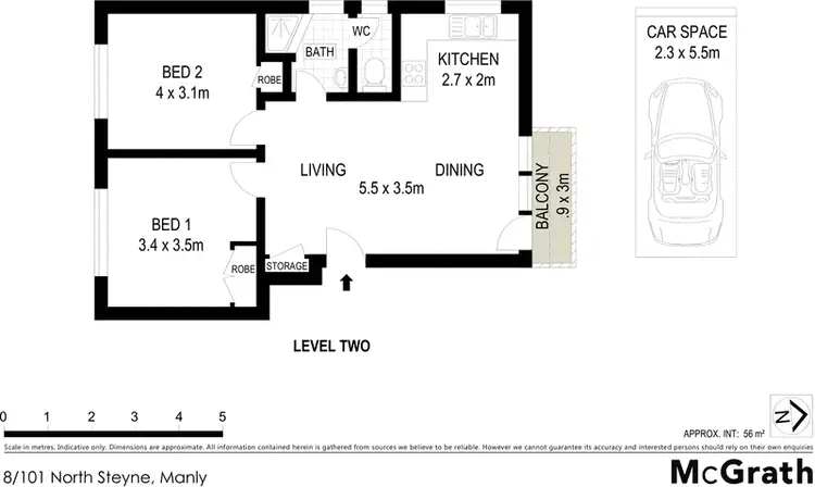 Floorplan of Homely apartment listing, 8/101 North Steyne, Manly NSW 2095