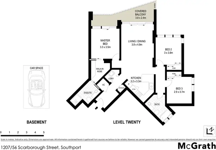 Floorplan of Homely apartment listing, 1207/56 Scarborough Street, Southport QLD 4215