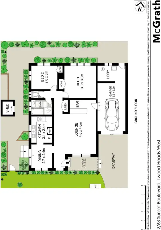 Floorplan of Homely house listing, 2/68 Sunset Boulevard, Tweed Heads West NSW 2485