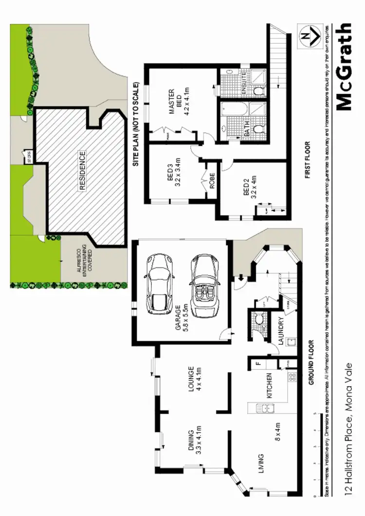 Floorplan of Homely townhouse listing, 12 Hallstrom Place, Mona Vale NSW 2103