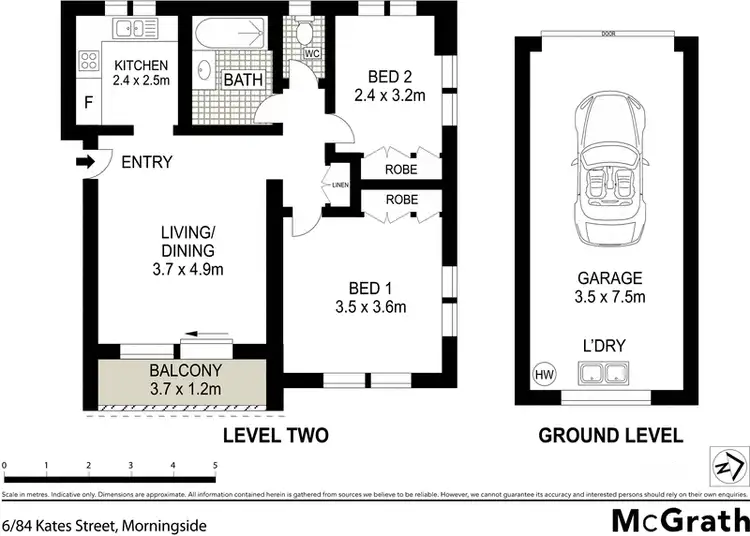 Floorplan of Homely apartment listing, 6/84 Kates Street, Morningside QLD 4170