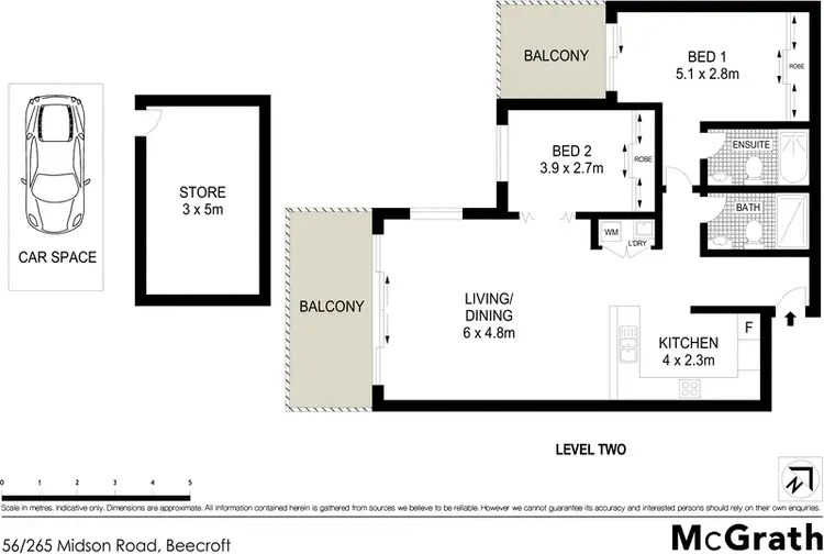 Floorplan of Homely apartment listing, 56/265 Midson Road, Beecroft NSW 2119