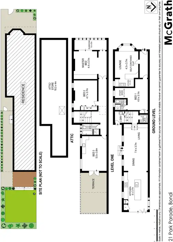 Floorplan of Homely house listing, 21 Park Parade, Bondi NSW 2026