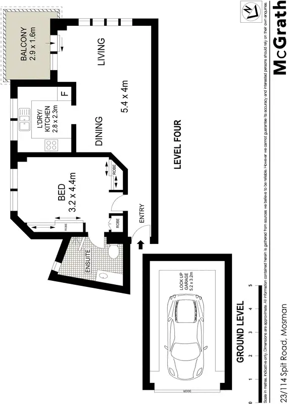 Floorplan of Homely apartment listing, 23/114 Spit Road, Mosman NSW 2088