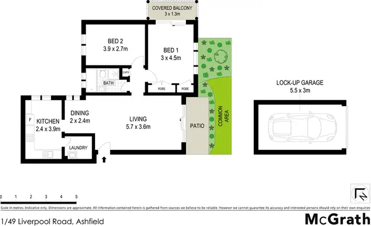Floorplan of Homely apartment listing, 1/49 Liverpool Road, Ashfield NSW 2131