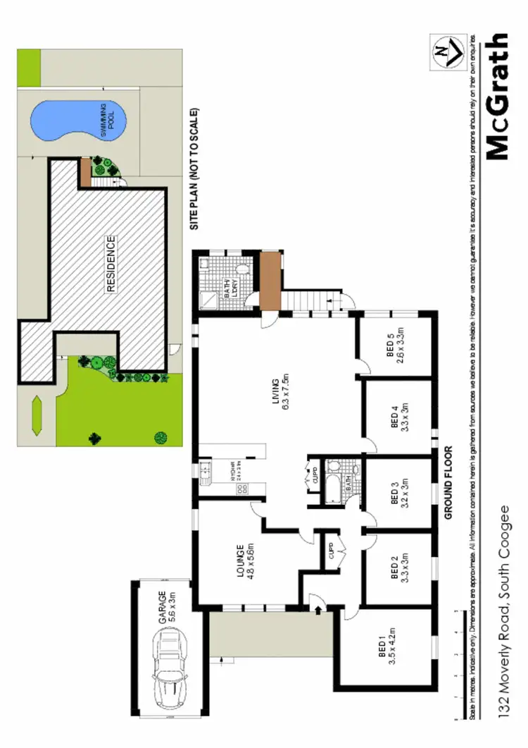 Floorplan of Homely house listing, 132 Moverly Road, South Coogee NSW 2034