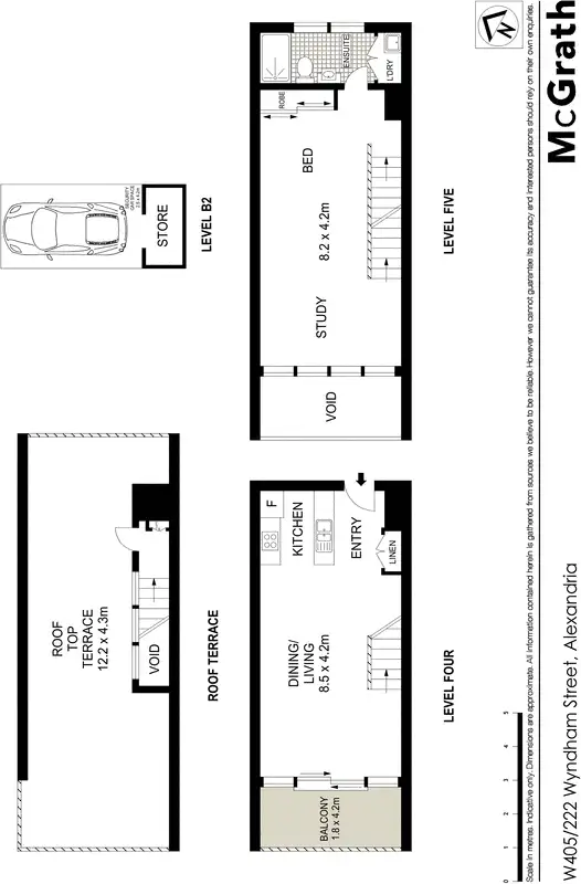 Floorplan of Homely apartment listing, W405/222 Wyndham Street, Alexandria NSW 2015