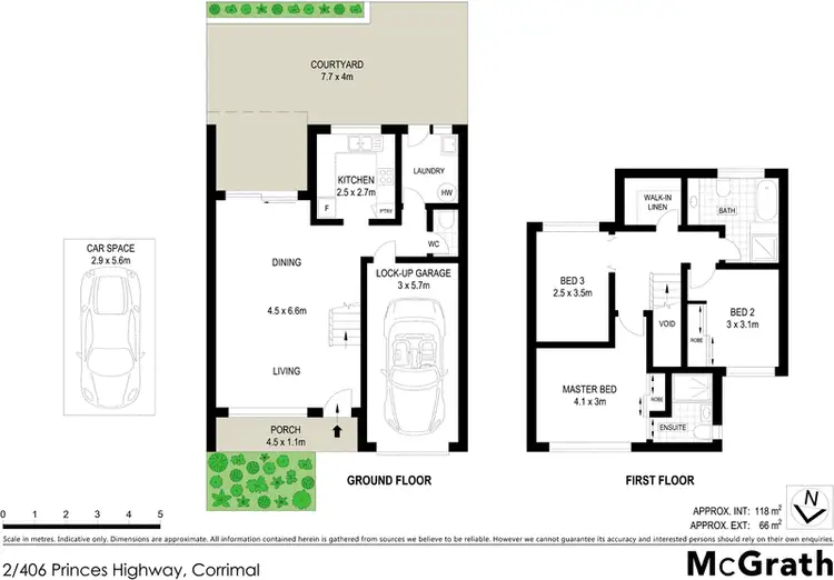 Floorplan of Homely townhouse listing, 2/406 Princes Highway, Corrimal NSW 2518