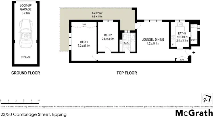 Floorplan of Homely apartment listing, 23/30 Cambridge Street, Epping NSW 2121