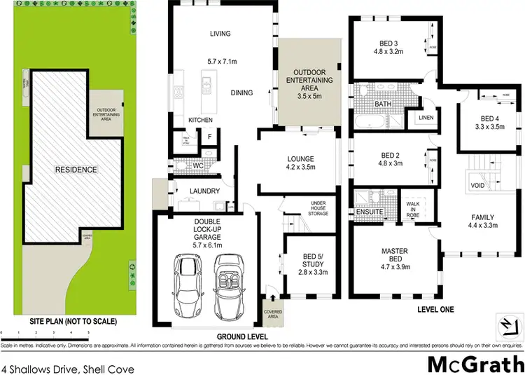 Floorplan of Homely house listing, 4 Shallows Drive, Shell Cove NSW 2529