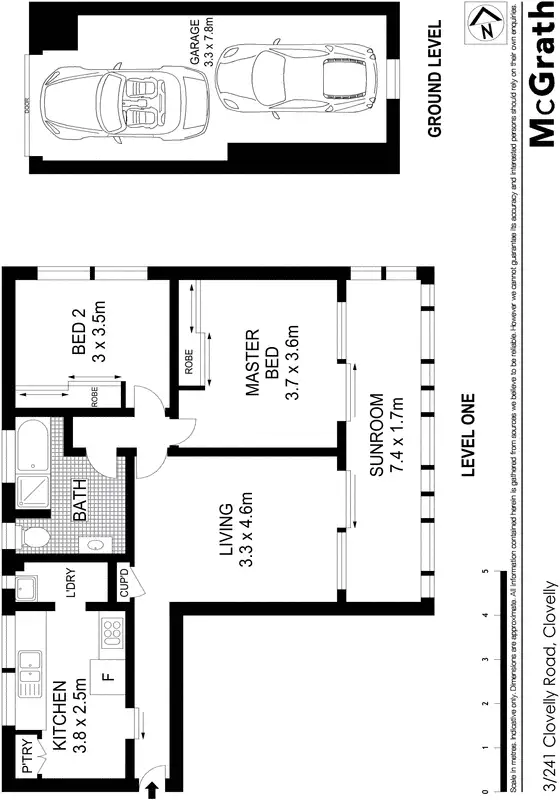 Floorplan of Homely apartment listing, 3/241 Clovelly Road, Clovelly NSW 2031