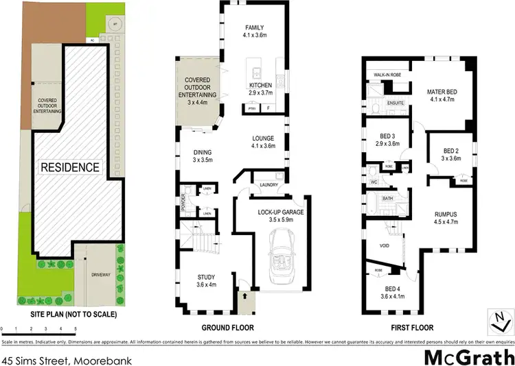 Floorplan of Homely house listing, 45 Sims Street, Moorebank NSW 2170
