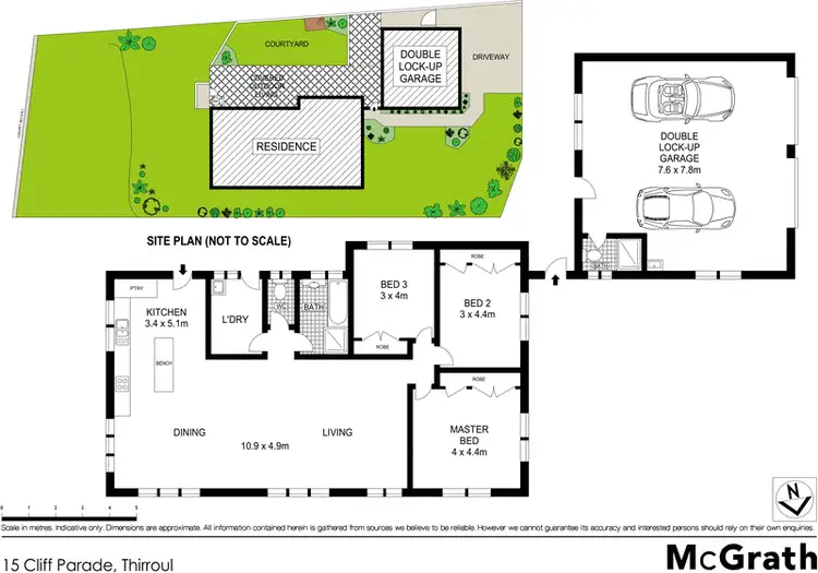 Floorplan of Homely house listing, 15 Cliff Parade, Thirroul NSW 2515