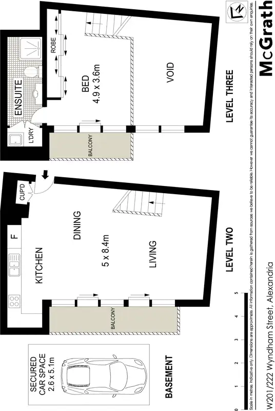Floorplan of Homely apartment listing, W201/222 Wyndham Street, Alexandria NSW 2015