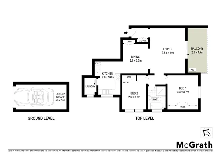 Floorplan of Homely apartment listing, 9/10 Galloway Street, North Parramatta NSW 2151