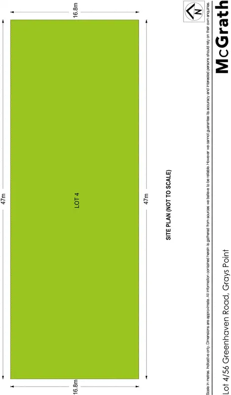 Floorplan of Homely land listing, 58 Greenhaven Road, Grays Point NSW 2232