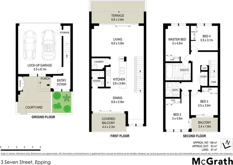 Floorplan of Homely townhouse listing, 3 Seven Street, Epping NSW 2121