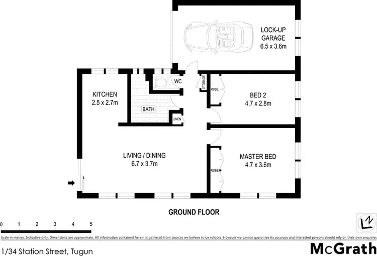 Floorplan of Homely apartment listing, 1/34 Station Street, Tugun QLD 4224