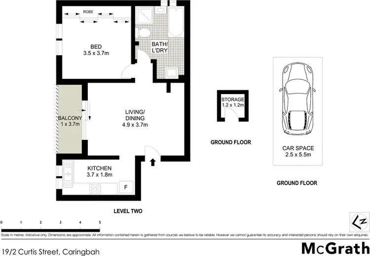 Floorplan of Homely apartment listing, 19/2 Curtis Street, Caringbah NSW 2229