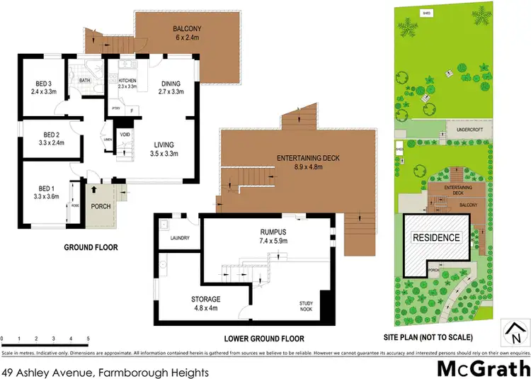 Floorplan of Homely house listing, 49 Ashley Avenue, Farmborough Heights NSW 2526