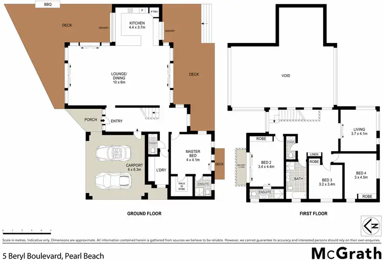 Floorplan of Homely house listing, 5 Beryl Boulevard, Pearl Beach NSW 2256