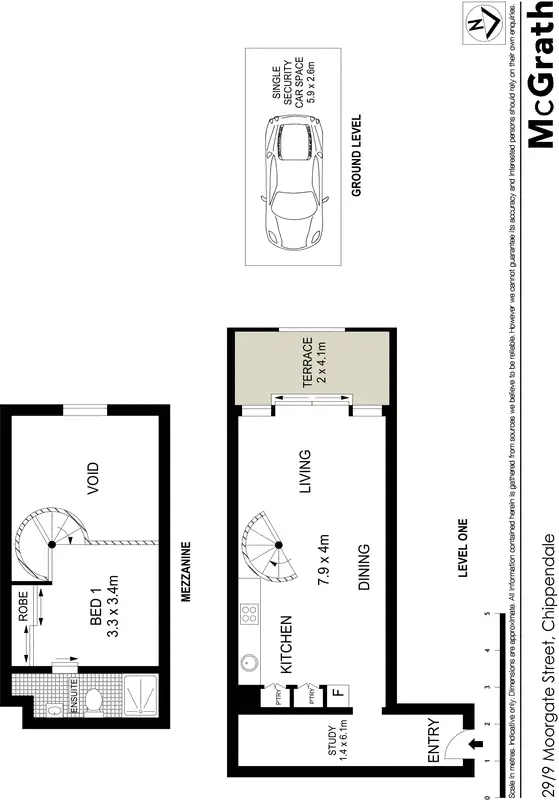 Floorplan of Homely apartment listing, 29/9 Moorgate Street, Chippendale NSW 2008