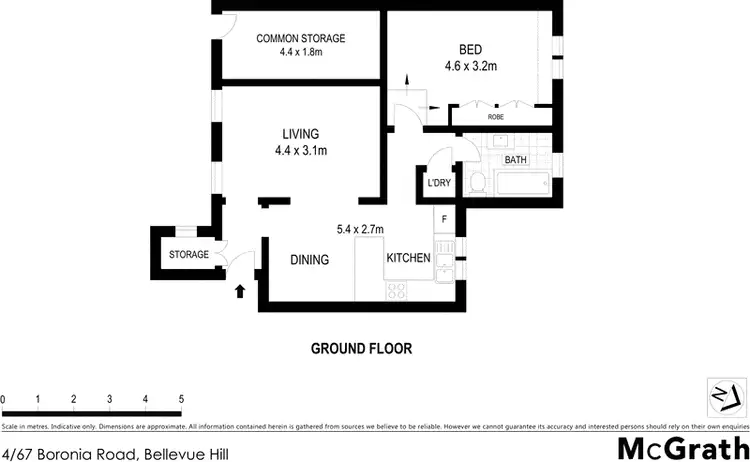 Floorplan of Homely apartment listing, 4/67 Boronia Road, Bellevue Hill NSW 2023