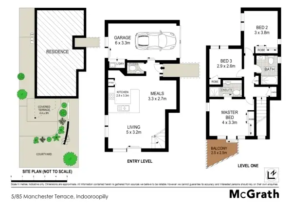 Floorplan of Homely townhouse listing, 5/85 Manchester Terrace, Indooroopilly QLD 4068
