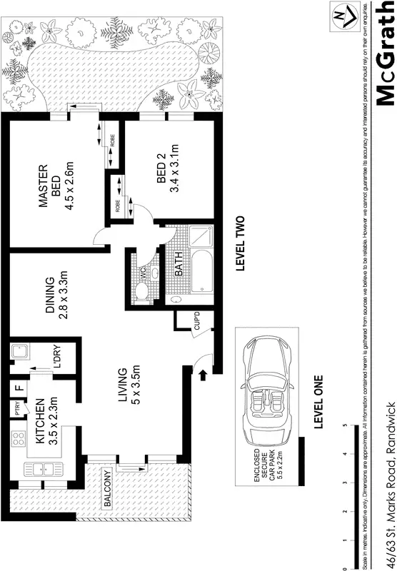 Floorplan of Homely apartment listing, 46/63 St Marks Road, Randwick NSW 2031