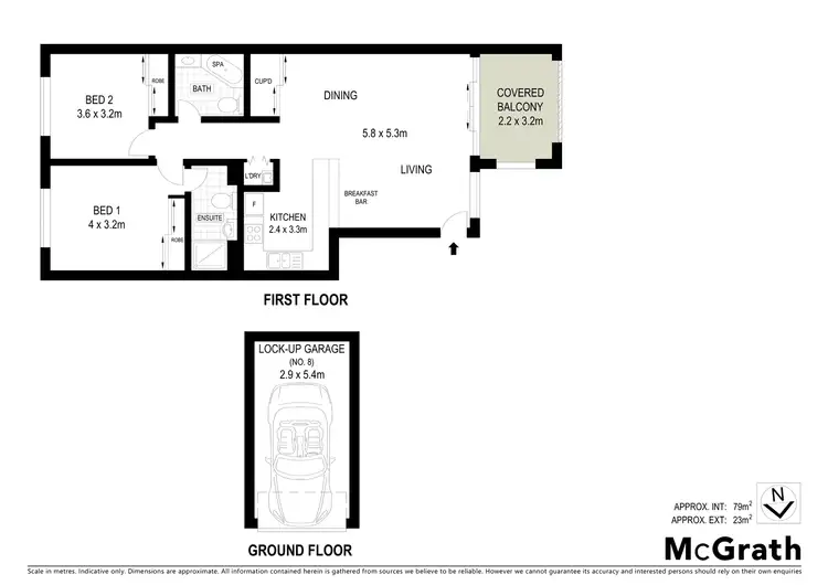 Floorplan of Homely unit listing, 6/34 Digger Street, Cairns North QLD 4870