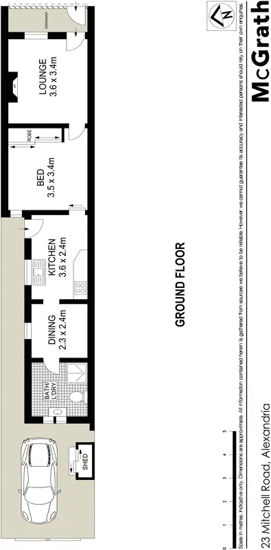 Floorplan of Homely house listing, 23 Mitchell Road, Alexandria NSW 2015