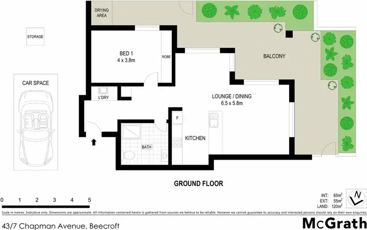 Floorplan of Homely apartment listing, 43/7 Chapman Avenue, Beecroft NSW 2119