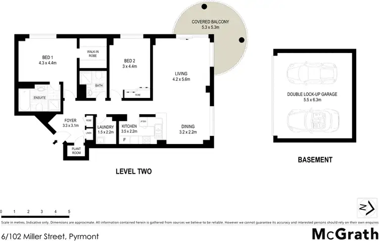 Floorplan of Homely apartment listing, 6/102 Miller Street, Pyrmont NSW 2009