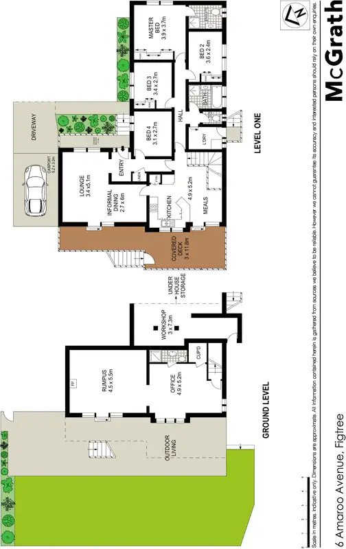 Floorplan of Homely house listing, 6 Amaroo Avenue, Figtree NSW 2525