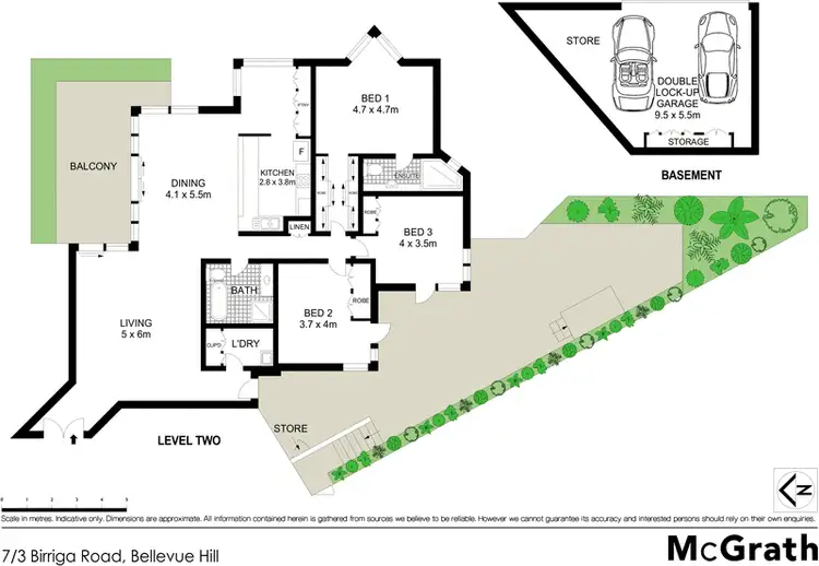 Floorplan of Homely apartment listing, 7/3 Birriga Road, Bellevue Hill NSW 2023